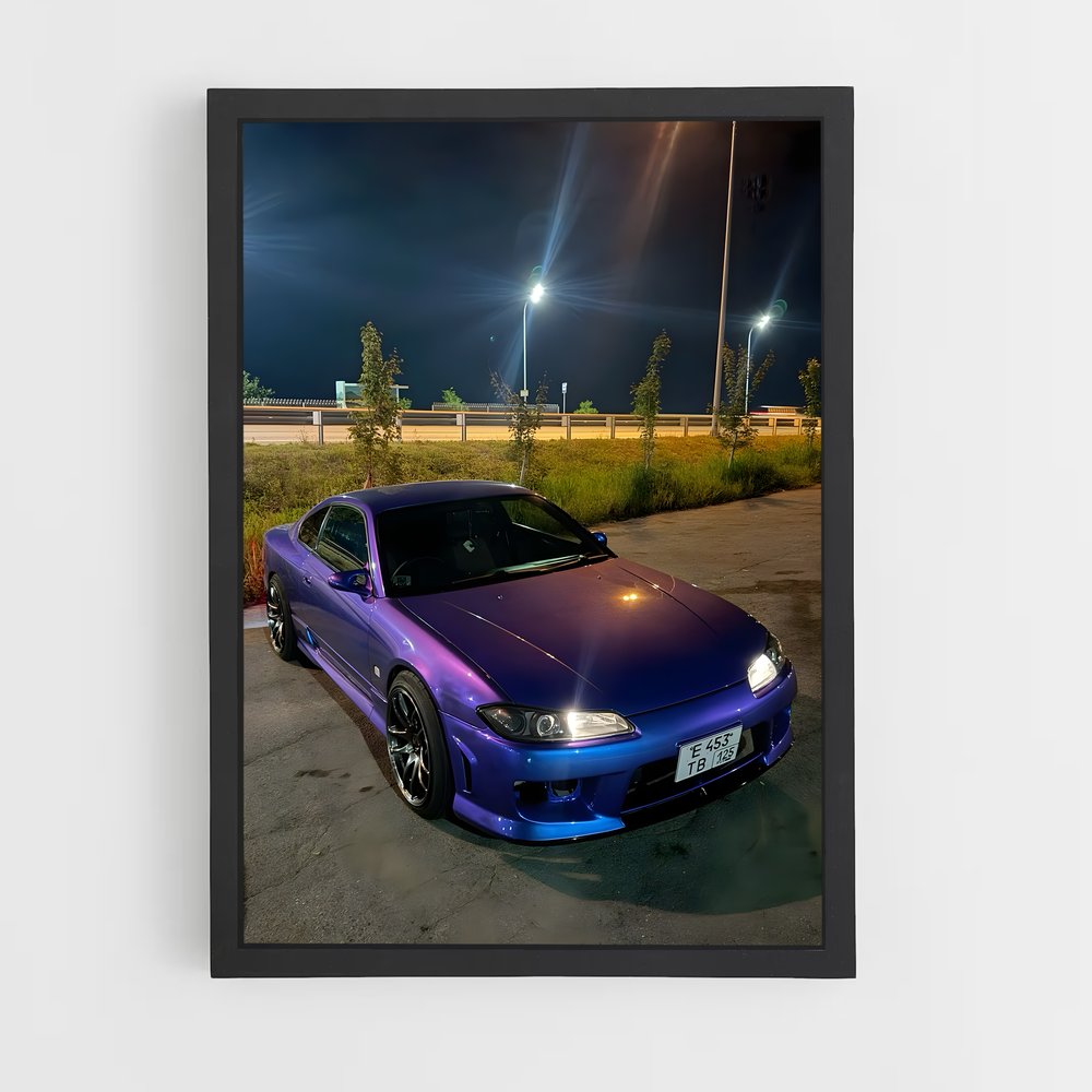 Poster Silvia S15 Éclatant – affiche Nissan (vue 2)